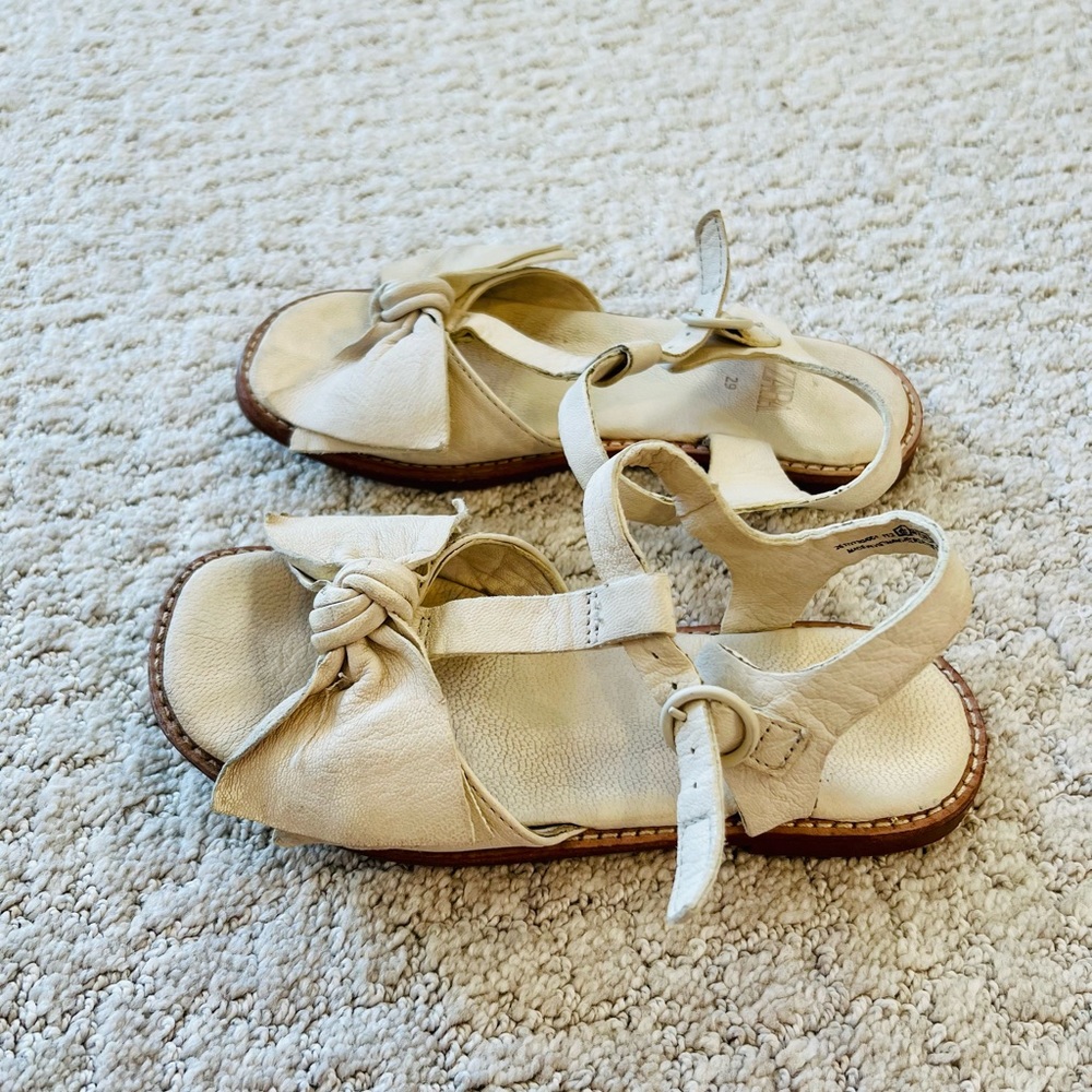 Zara sandals size 12 1/2 leather - Picture 2 of 5